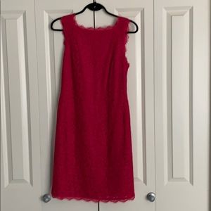 Classy Fushia Lace Dress